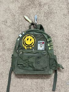 Vintage green utility backpack🎒