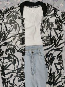 Black &amp; White cardigan