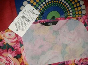 Vibrant Floral Puff Sleeve Top