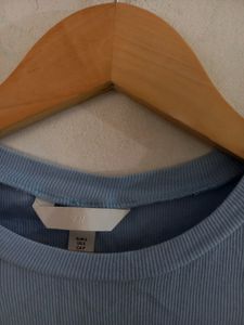 Blue Crop Top Women's)