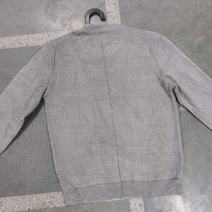 Grey Crewneck Knit Sweater