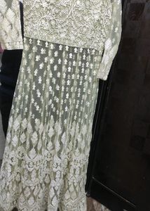 Party Wear Lehnga With Embroided Long Jacket.