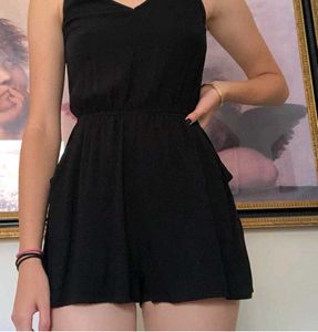 H&amp;M Black Sleeveless Romper