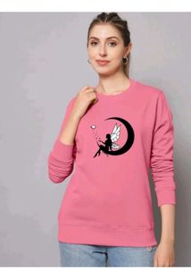 Pink Fairy Graphic Sweatshirt