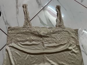 Lace Trim Camisole Slip Top