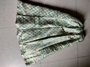 Zigzag Print Ethnic Skirt