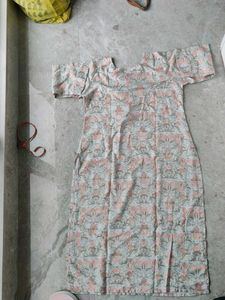 Floral Print Cotton Kurta