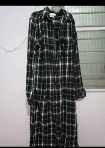 combo - tie dye cord set and flaid shirt dress
