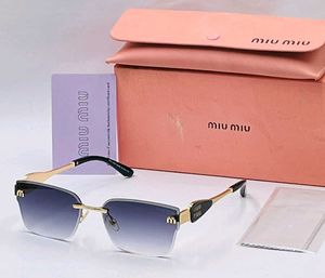 Miu MiRimless Gradient Sunglasses