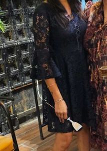 Beautiful Navy Blue Lace Dress