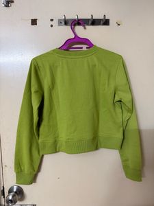 Lime Green Graphic Sweatshirt