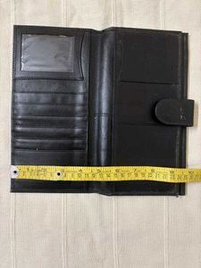 Black Leather Bifold Wallet