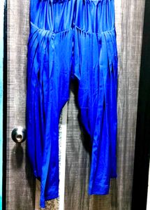 Vibrant Blue Pleated Salwar Patiala Pants