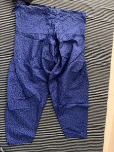 Black chudi with Blue Paisley Print