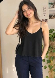 Chic Black Spaghetti Top