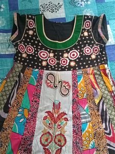 Anarkali Kurthi With Chudi Pant...L