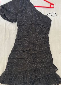 One-Shoulder Ruched Mini Dress