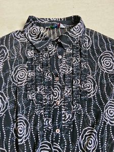 crocodile brand Sheer shirt