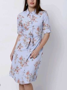 Floral Button-Up Dress