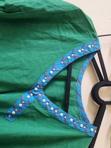Elegant Green Kurta with beads