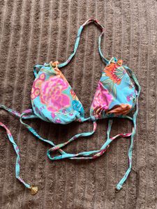 Floral Print Paded Bikini Top