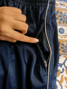 Navy Blue Track Pants