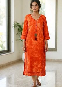 Orange Tie-Dye Kurta🧡