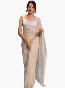 saree white 🤍 wedding party