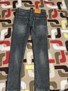 Stylish Washed Black Denim Jeans