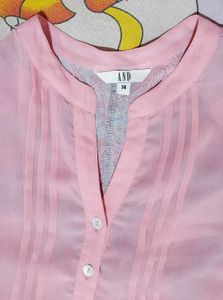 Peach Sleeveless Kurta