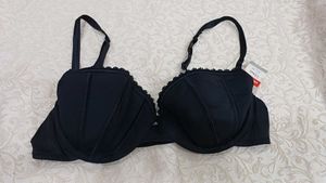 Elegant Black light padded Bra 36A