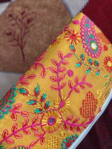 Embroidered &amp; Mini Handbag Set
