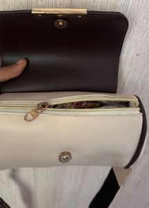 Stylish Two-Tone Crossbody Bag