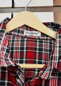 Classic Plaid Button-Up Shirt