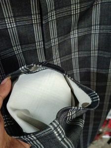 Combo Of 2 Trousers Grey Checked And Beige