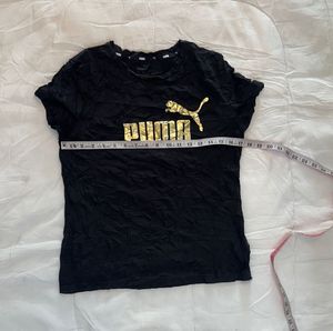 Puma Black Gold Logo T-Shirt