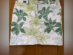 Nine West Floral Print Mini Skirt