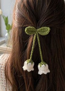 Crochet Sunflower Hair Clip