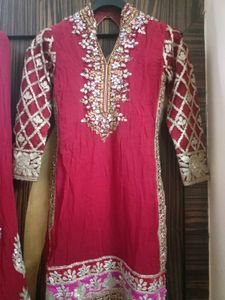 Beautiful Gottapatti Red  Suit😍❤️