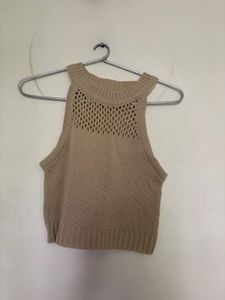 Knit Halter Neck Top