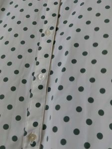 NEW polka dotted office wear shirt