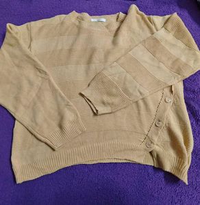 Cute Beige Knit Sweater