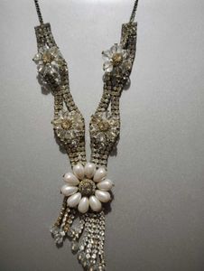 Vintage Floral Statement Necklace