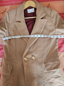 Tweed Long Coat For Girls