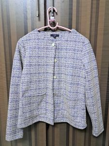 Lavender Tweed Like Jacket