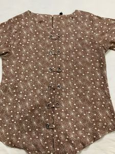 Cute Floral Print Top