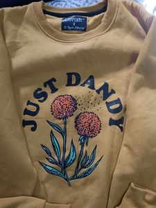 Just Dandy Mustard Floral Sweatshirt