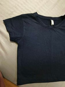 Navy Blue Basic T-Shirt