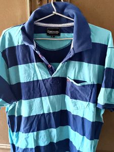 Men's Striped Polo T-Shirt