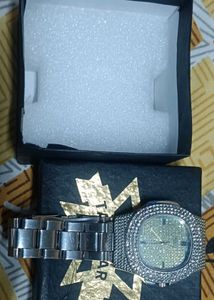 Sekou White 🤍 Diamond Men's Watch